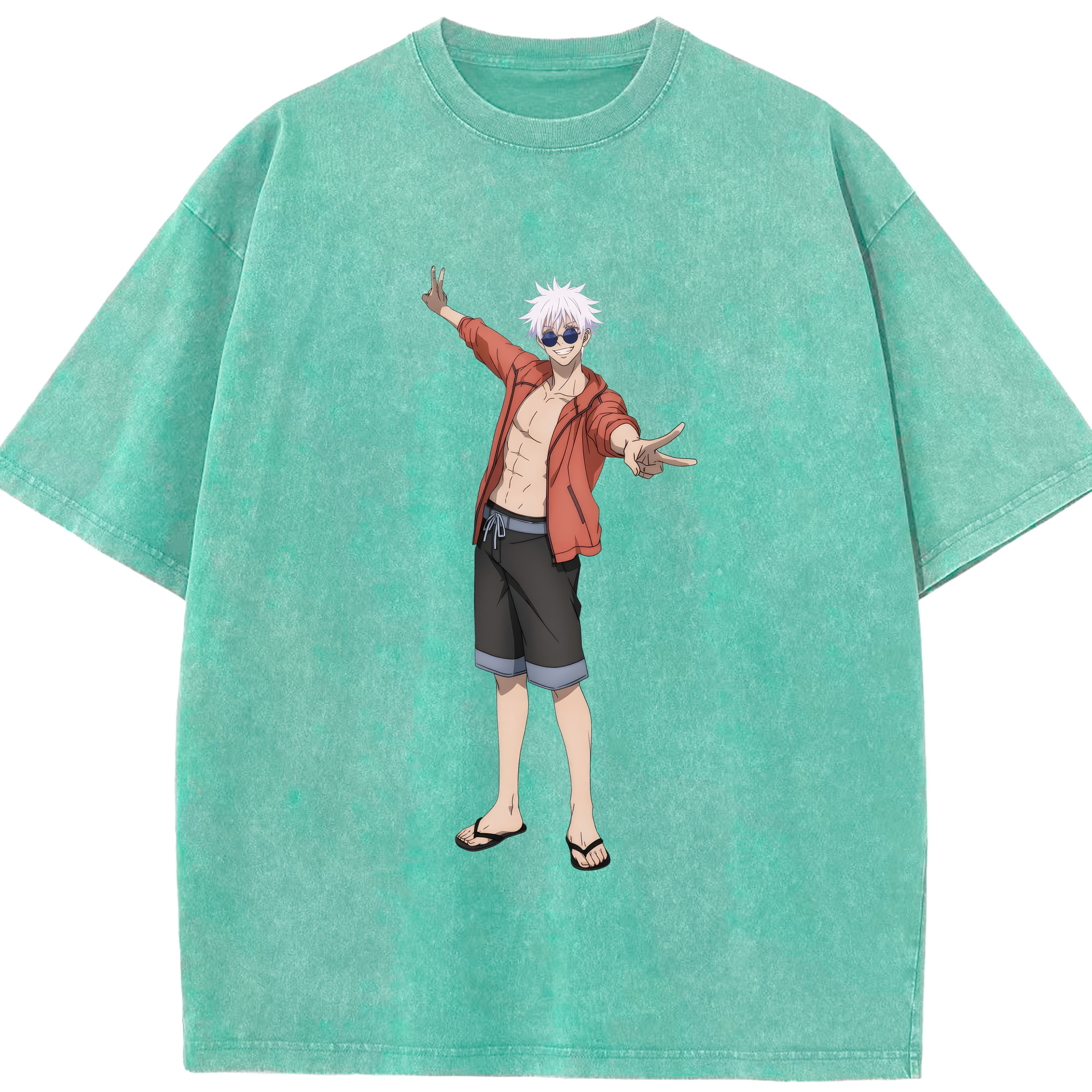 （画像用） 呪術廻戦 Jujutsu Kaisen 綿100% ヴィンテージ風 半袖Tシャツ（フロントプリント）